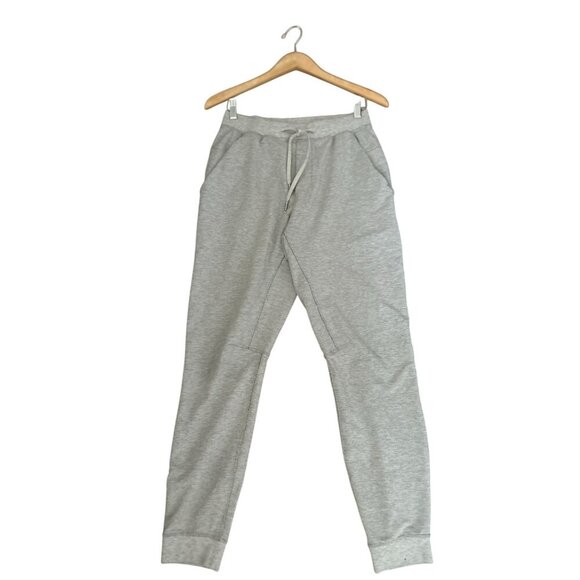 Lululemon Gray Jogger Sweatpants With Drawstring Waist & Back Zipper Pocket - Picture 3 of 9